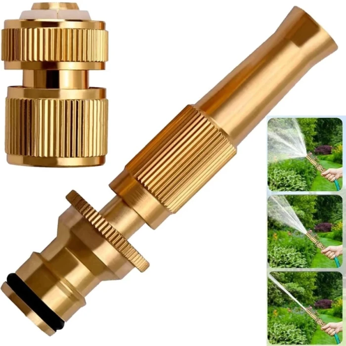 High Pressure Copper Spray Nozzle Hose Pipe Home Washing Car/Boat /Decks Tools - Image 4