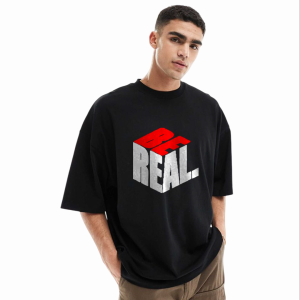 Men's Stylish Drop Shoulder (Black)