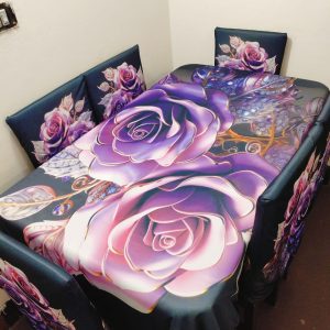 China Premium 3D Print Table Cloth Set