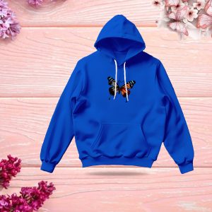 Premium Comfortable Stylish (Butterflies-Blue) Ladies winter hoodie