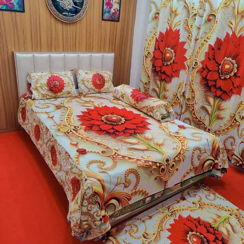 Water Proof China Premium 3D Design Bed Sheet