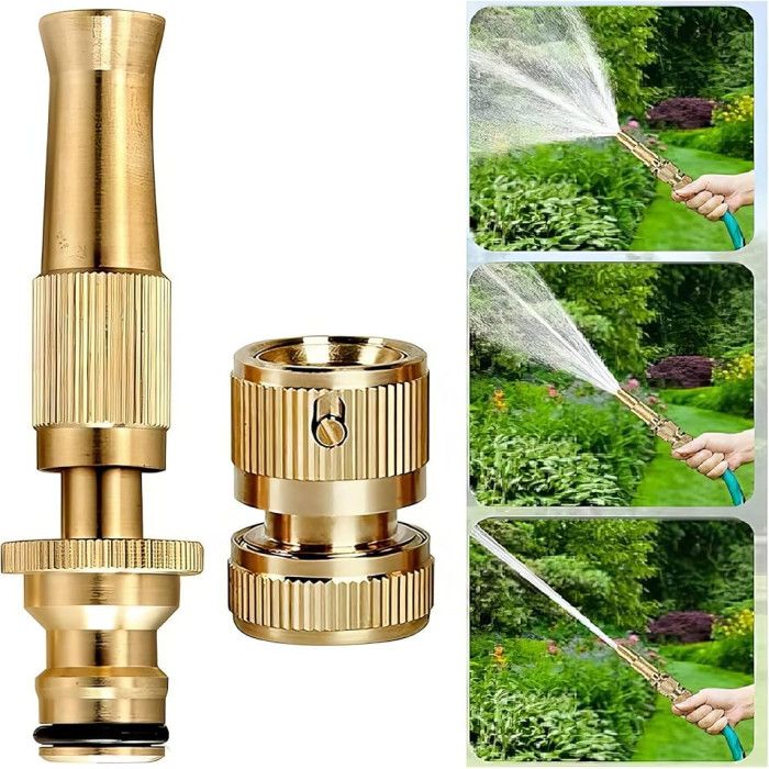 High Pressure Copper Spray Nozzle Hose Pipe Home Washing Car/Boat /Decks Tools - Image 3