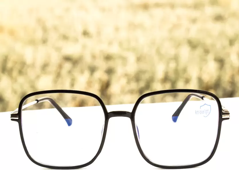 Full Rim Square Blue Cut Computer Glass For Men & Women (53 mm)