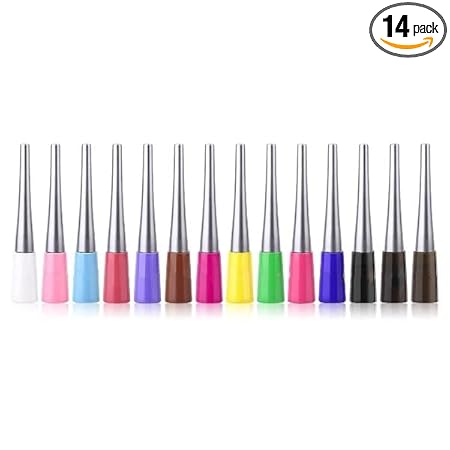 CmaaDu Matte Liquid Eyeliner 14Pcs Set. - Image 3