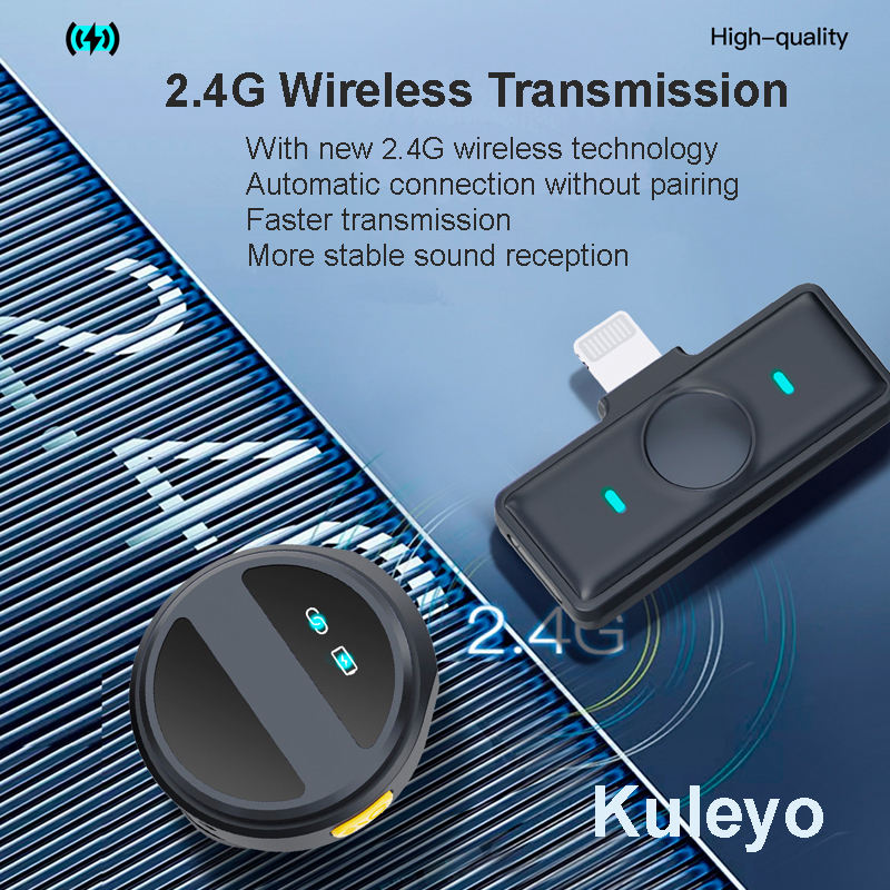 SX21-New 2-in-1 Wireless Lavalier Microphone – Dual Mic Setup for Crystal Clear Mobile Recording - Image 5