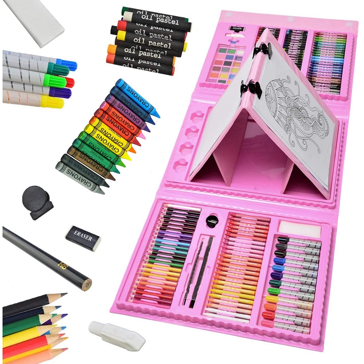 Drawing Art Set Painting For Kids Box Artist -208 Pcs - Image 4