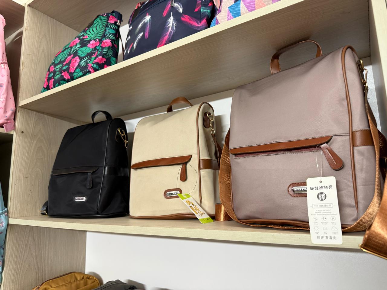 New Design Women Backpack Nylon Waterproof Anti-Theft Travel Bagpack(Apricot) - Image 8