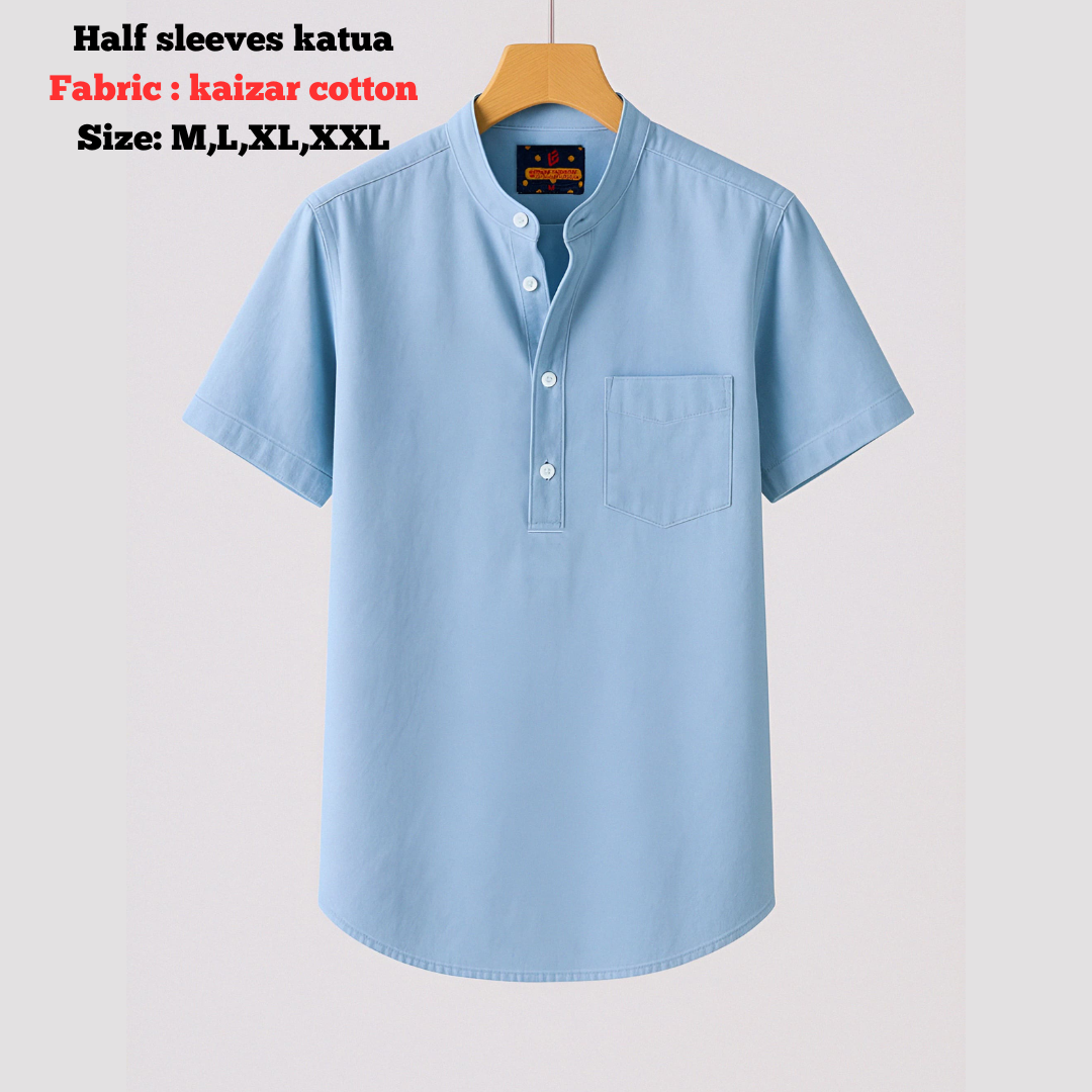 Combo kaizar cotton Half sleeves katua For Men's - Image 4