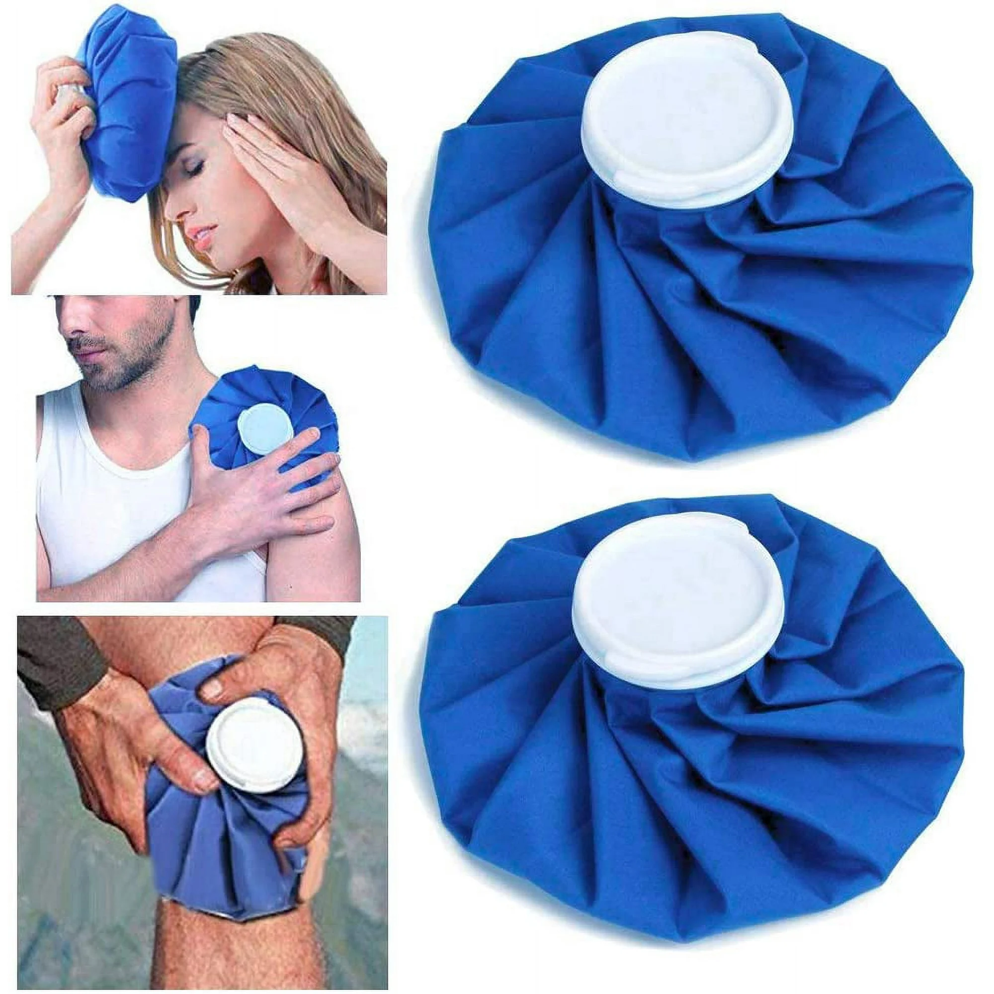 Ice Bag, Hot & Cold Therapy Reusable for Injuries Pain Relief, 9 Inch, Royal Blue - Image 3