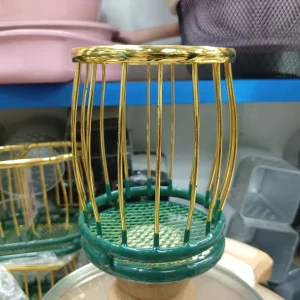 Single Heavy Duty Stainless Steel Kitchen Utensils Spoon Holder-Spoon Holder Stand for kitchen(Golden)