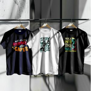 Unique Design Cotton T-Shirt 3-Piece Combo Pack