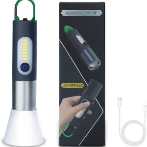 ALLYES LED Rechargeable Flashlight (Zoomable, 4 Modes, Tactical, IP65 Waterproof, Type‑C)