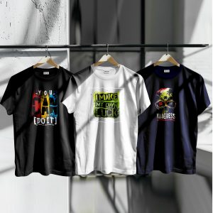 Unique Design Cotton T-Shirt 3-Piece Combo Pack