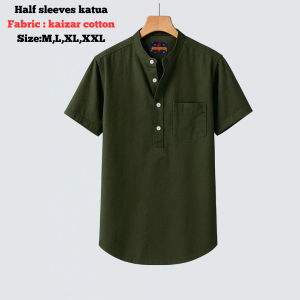 kaizar cotton Half sleeves katua For Men's