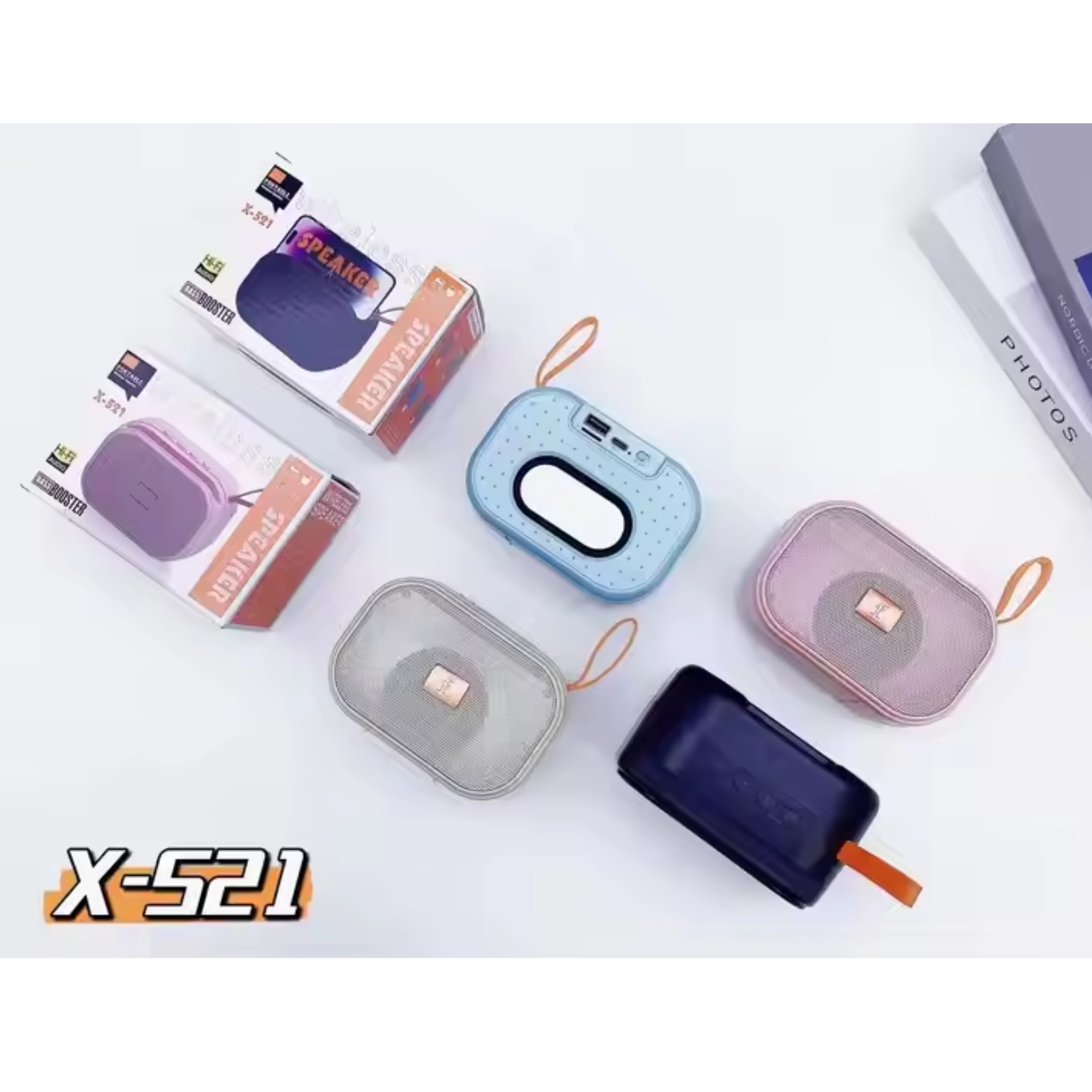 X-521 Bluetooth, USB, SD Card & FM Radio Supported Hi-Fi Audio Extra Bass Speaker - Image 4