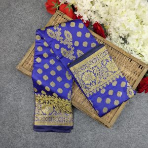 Premium Silk Katan Saree (Blue, Light Pink, Maroon, Black, Lavender)