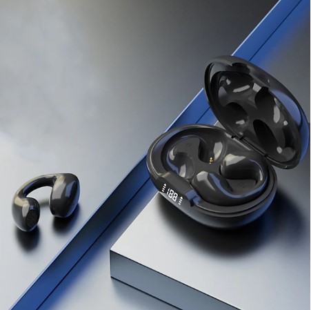 Painless Wear Ear-clip Earphones, Air Conduction, HiFi Stereo, Clip On Wireless Earphone, Touch Control Model LY22 - Image 5