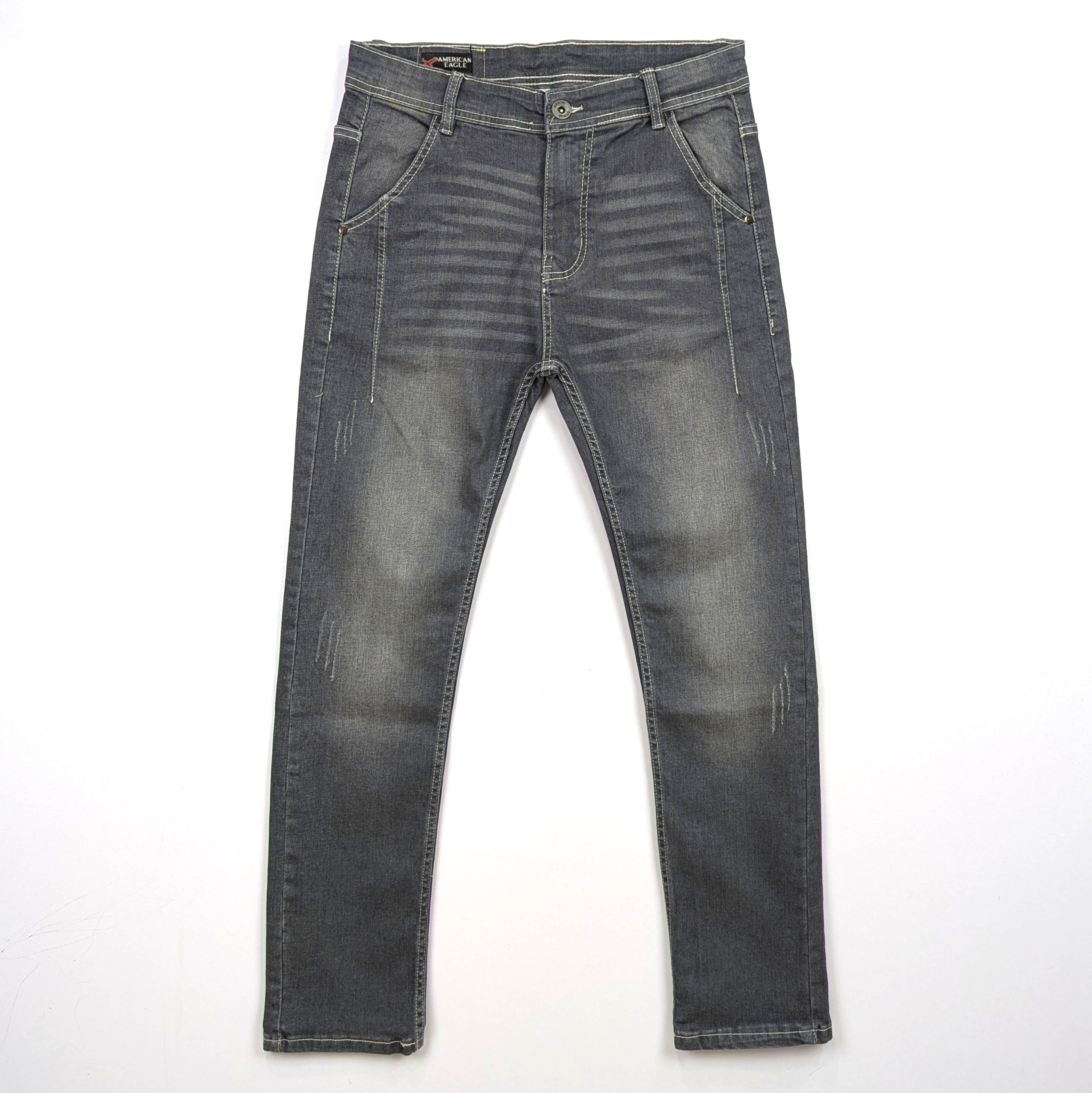 American Eagle ash-black wash Jeans For Man - Image 4