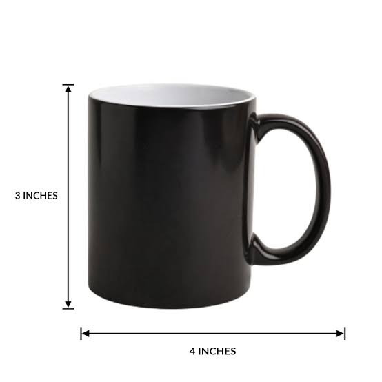 Customized Printed Magic Mug – Black - Image 4