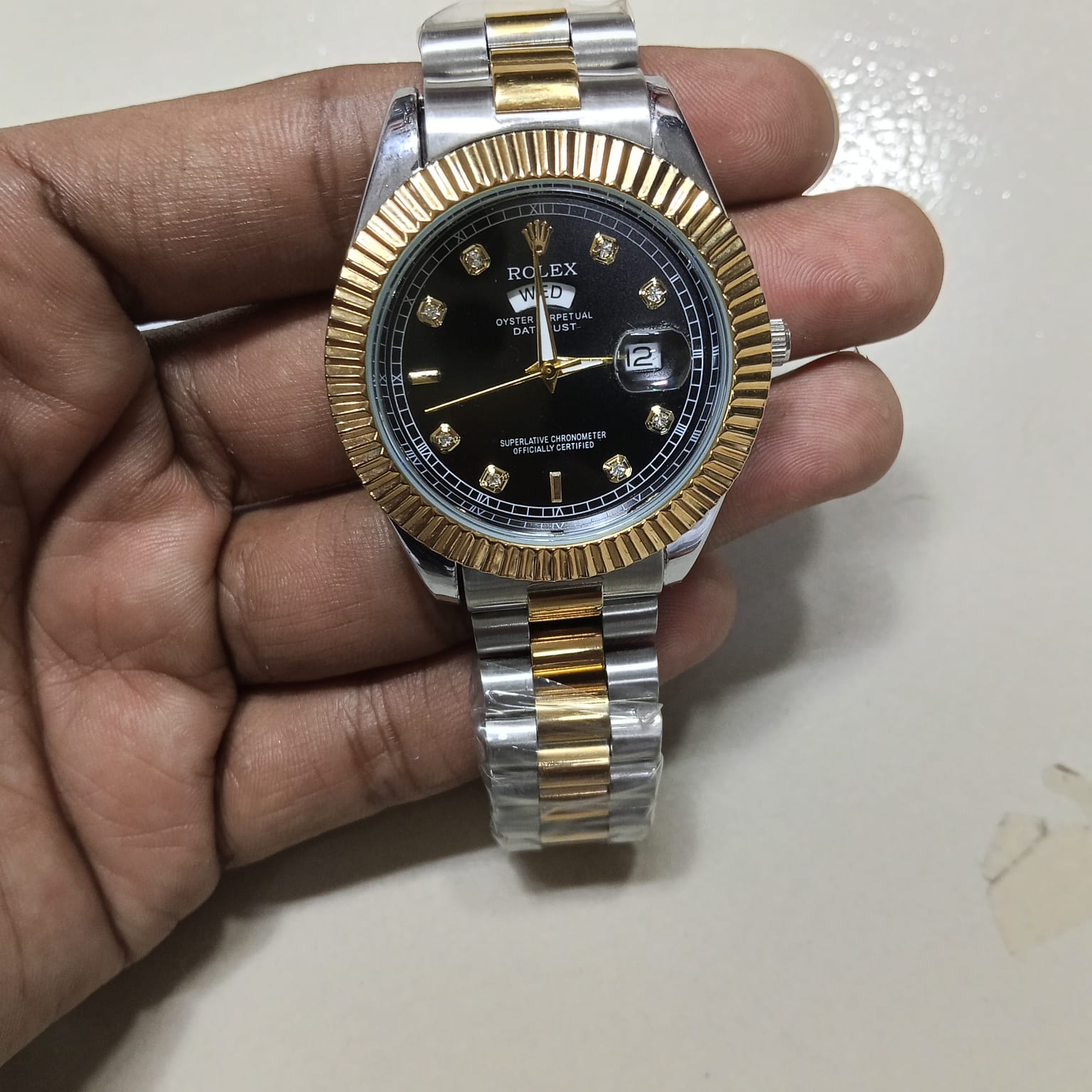 Rolex Quartz Movement Stainless Steel Analog Watch for Men - Image 4