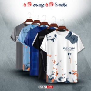 Stylish/Comfortable sports T-Shirt 5 pcs Combo