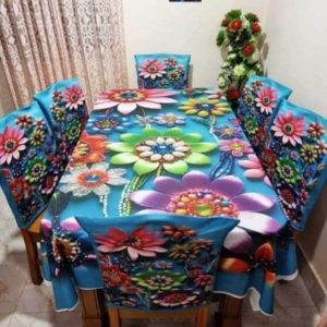 China Premium 3D Print Table Cloth Set