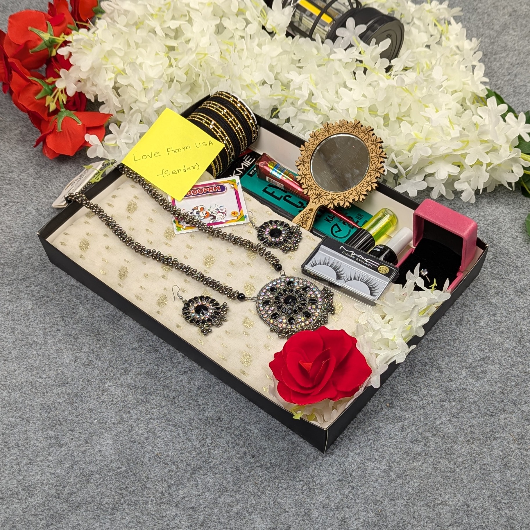 Premium Half Silk Jamdani Saree Combo Set - OFF-White - Image 7