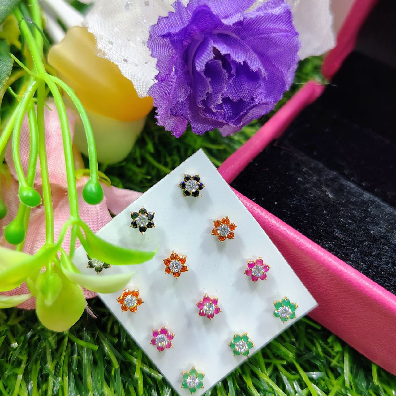 Premium quality Fashionable Classic Design Follower Shape Imieation Gold Polish Nose Pin For Women - Image 5