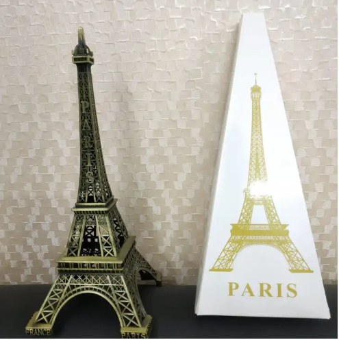 World Map 3D Rotating Glove Decoration Gift- Golden & Eiffel Tower Metal Showpiece Decoration Gift - Image 5