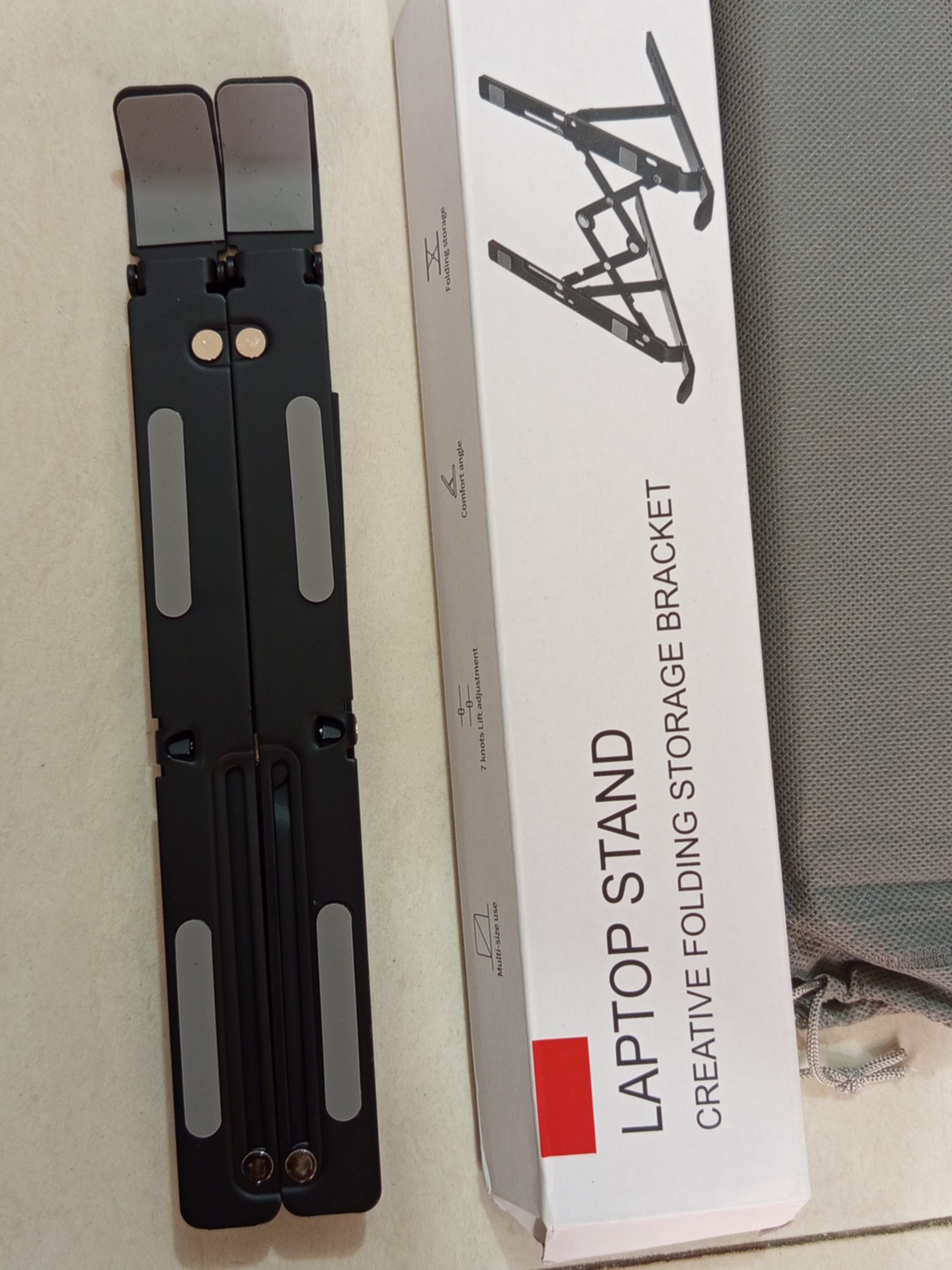 Aluminum Alloy Adjustable Portable Folding Notebook Stand Foldable Laptop Stand - Image 7