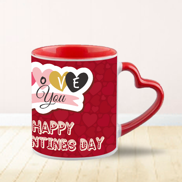 Heart Color Round Handle Coffee, Tea, Water Mug, Add Photo Text Logo Picture Image - Image 5