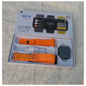 ME 18 Smart Watch 3 strips 2.21  Infinity display Wiewless charging  series 10
