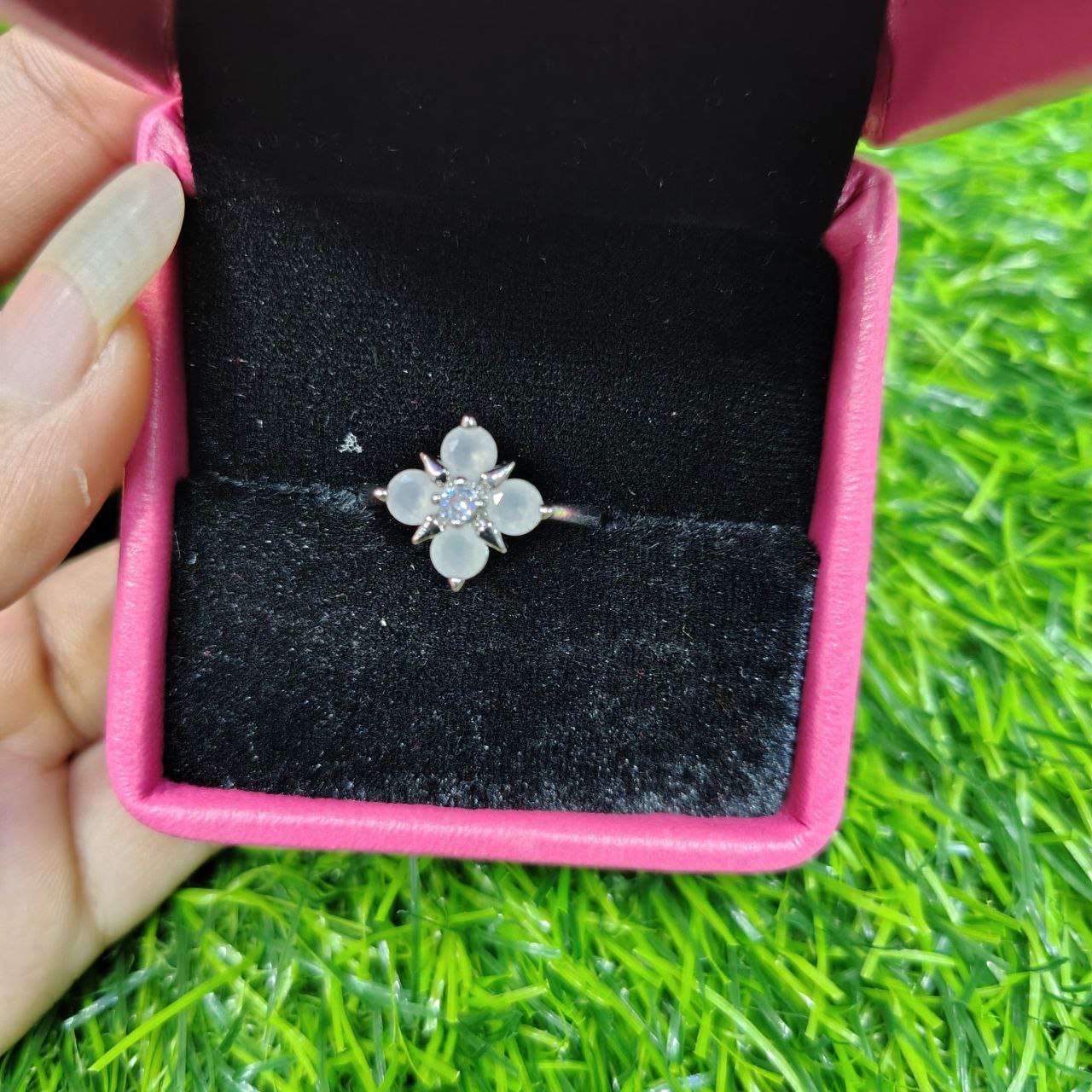 Imperial Violet Crystal Statement Ring - Image 5